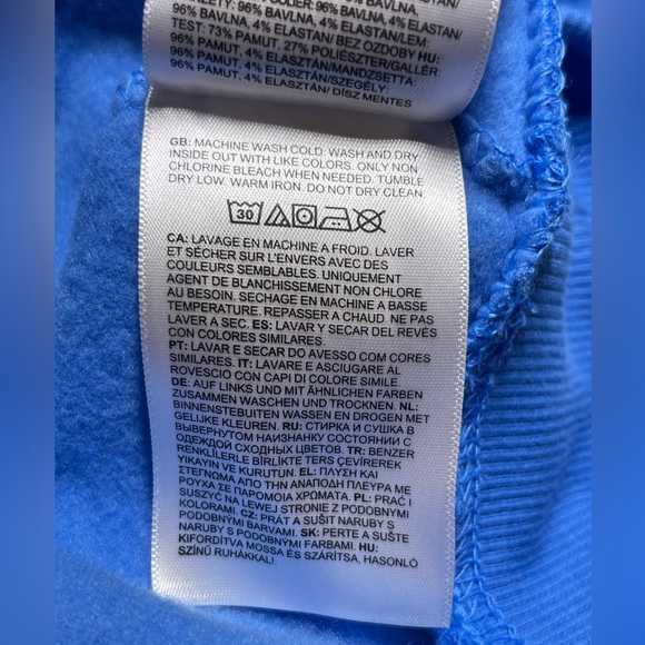 NWT The North Face Men Places We Love Size XXL Super Sonic Blue Crew Sweatshirt - Picture 11 of 11